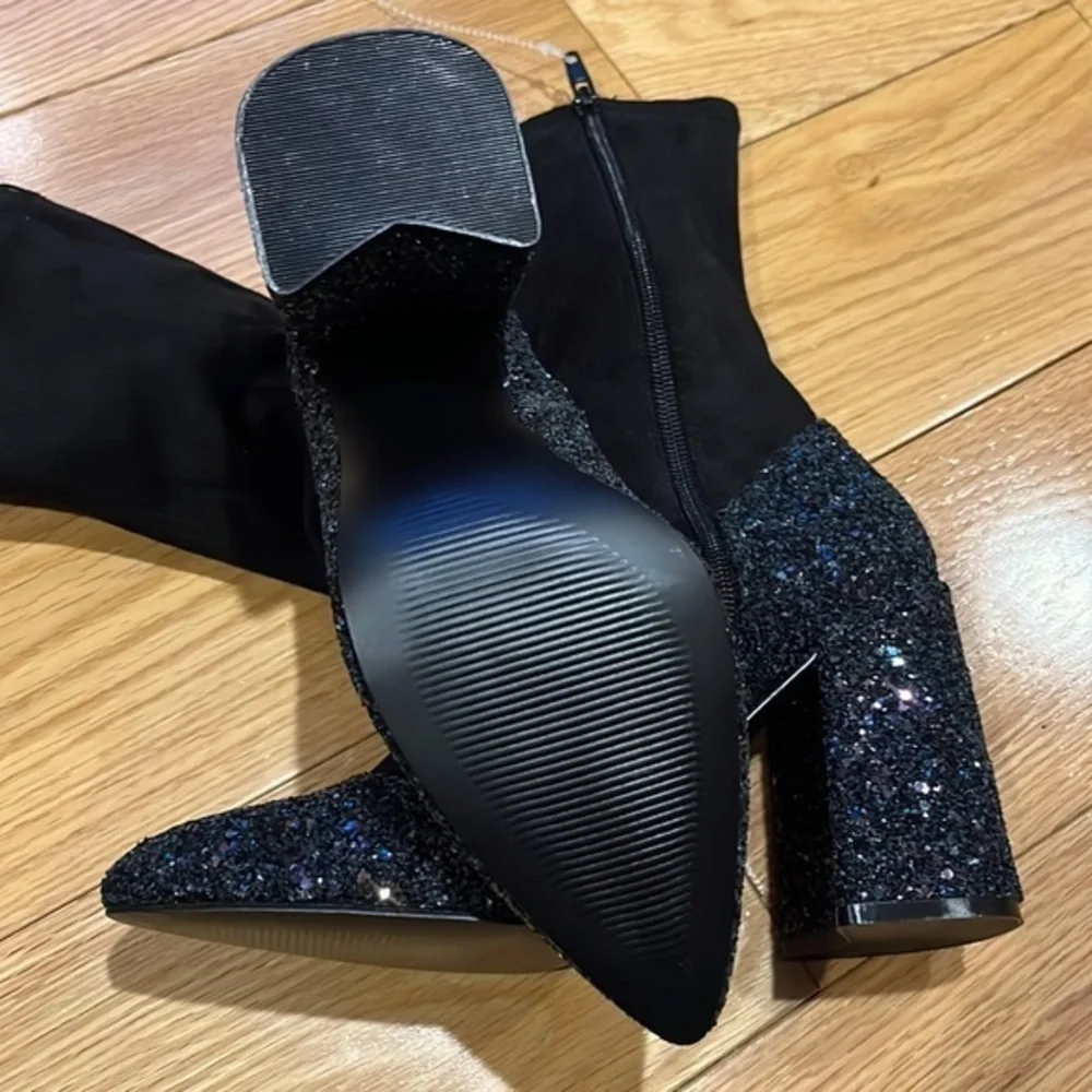 New Shelley’s of London Ely Glitter stretch boots 6.5 - Picture 7 of 15